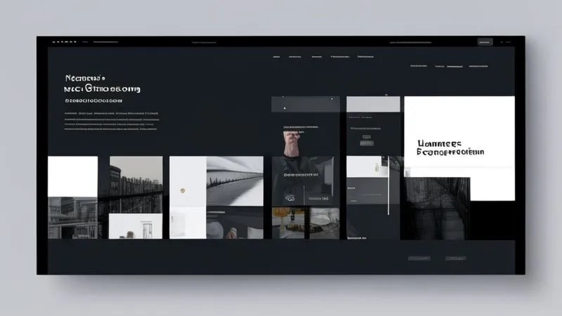 Modern business website design showcase